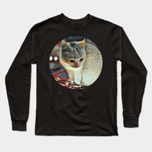 Friendly floppy cat Long Sleeve T-Shirt